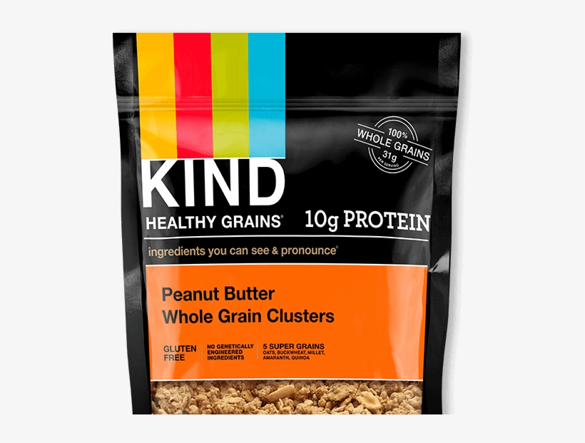 Peanut Butter Whole Grain Clusters - Kind Granola, transparent png download