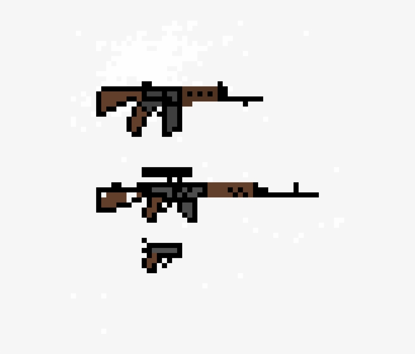 Fn Fal, Svd/dragonuv, M1911 - Fn Fal Pixel Art, transparent png download
