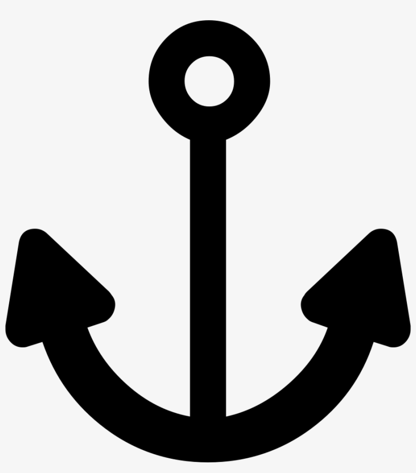 Anchor Silhouette - - Flat Anchor Icon, transparent png download