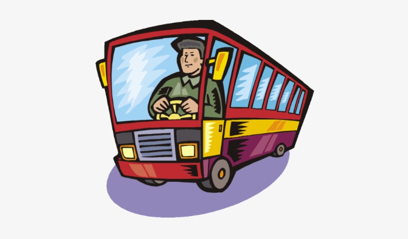 A Man Gets On The Bus And Ends Up Sitting Next To A - Driver Clipart, transparent png download