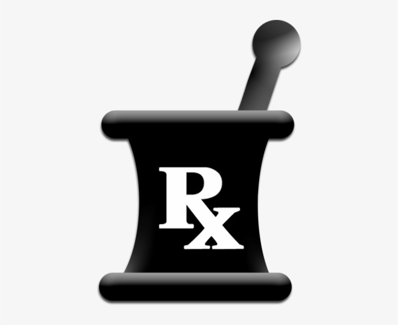 Mortar Pestle Black Shadowed Photograph - Doctor Rx, transparent png download