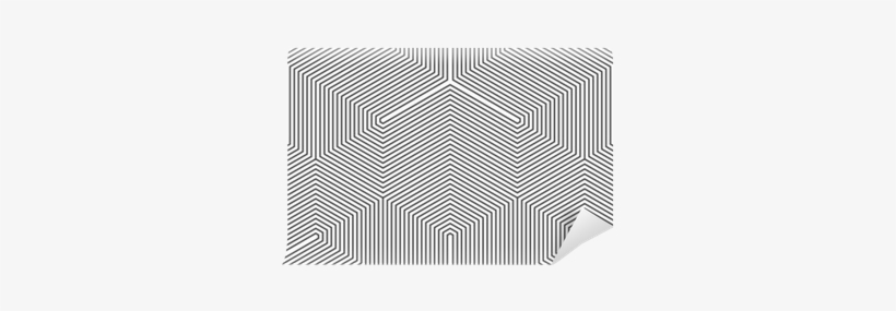 Seamless Black And White Vintage Trilateral Op Art - Illustration, transparent png download