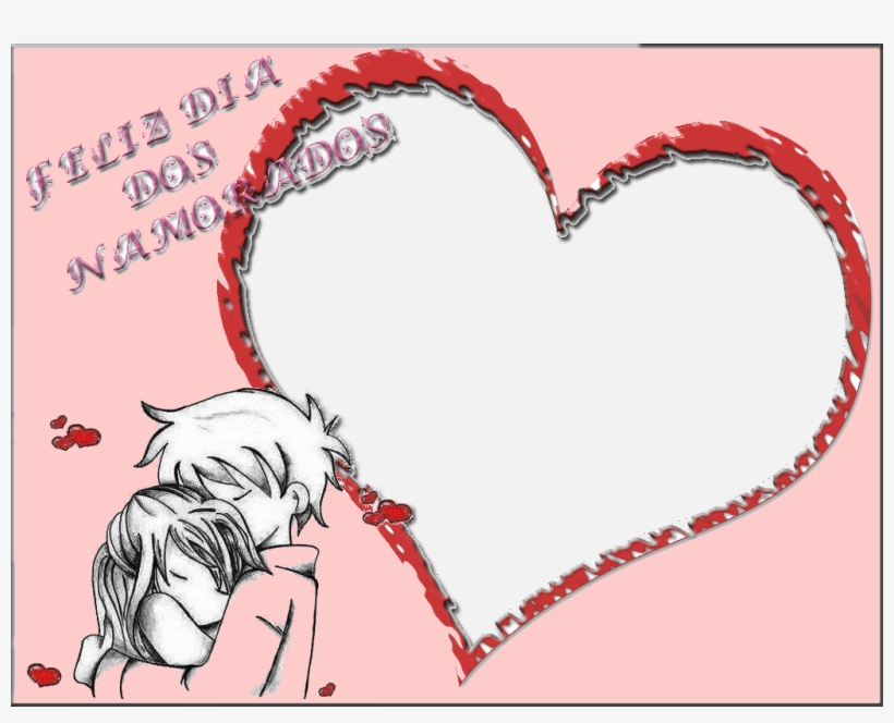 Molduras Para Fotos Namorados Grátis - Sketch Of Love, transparent png download