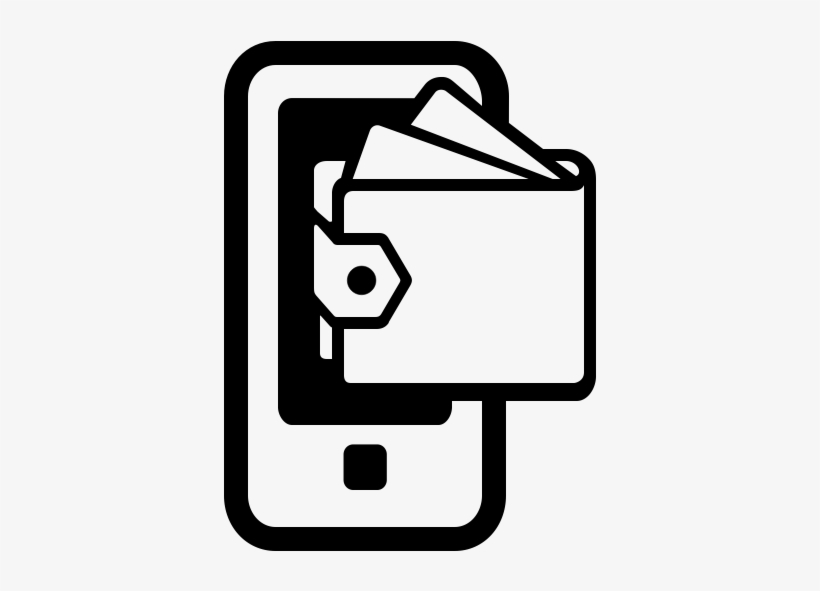 Wallet Cliparts Funny - Mobile Wallet Vector Png, transparent png download