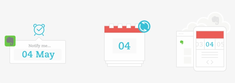 How Evernote And Your Calendar Are Synchronized - Circle, transparent png download