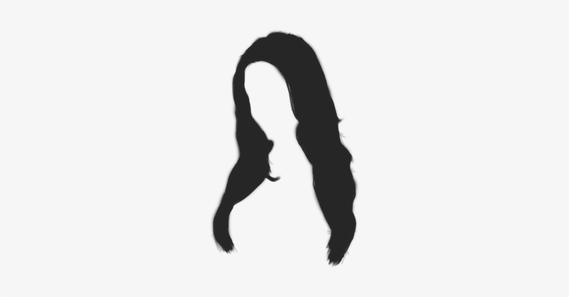 Hair Extension & Attach - Long Black Hair Clipart, transparent png download
