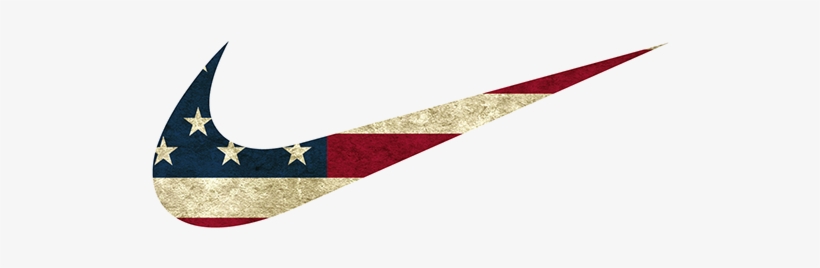 American Flag Nike Swoosh, transparent png download