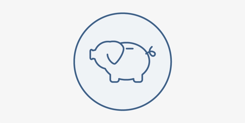 Piggy Bank Icon - Icon, transparent png download