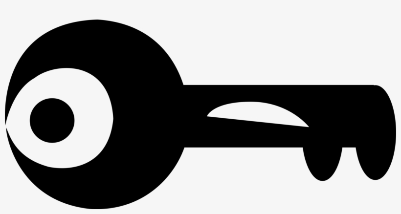 Vector Illustration Of Small Metal Instrument Key Cut - Circle, transparent png download