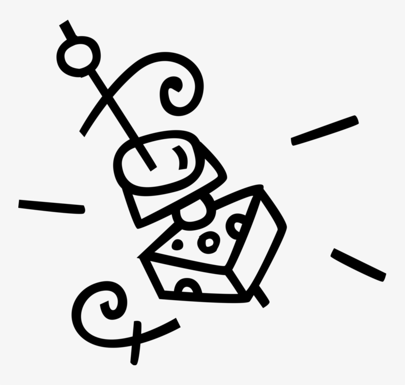 Vector Illustration Of Hors D'oeuvres Canapé Starter - Hors D Oeuvres Clipart, transparent png download