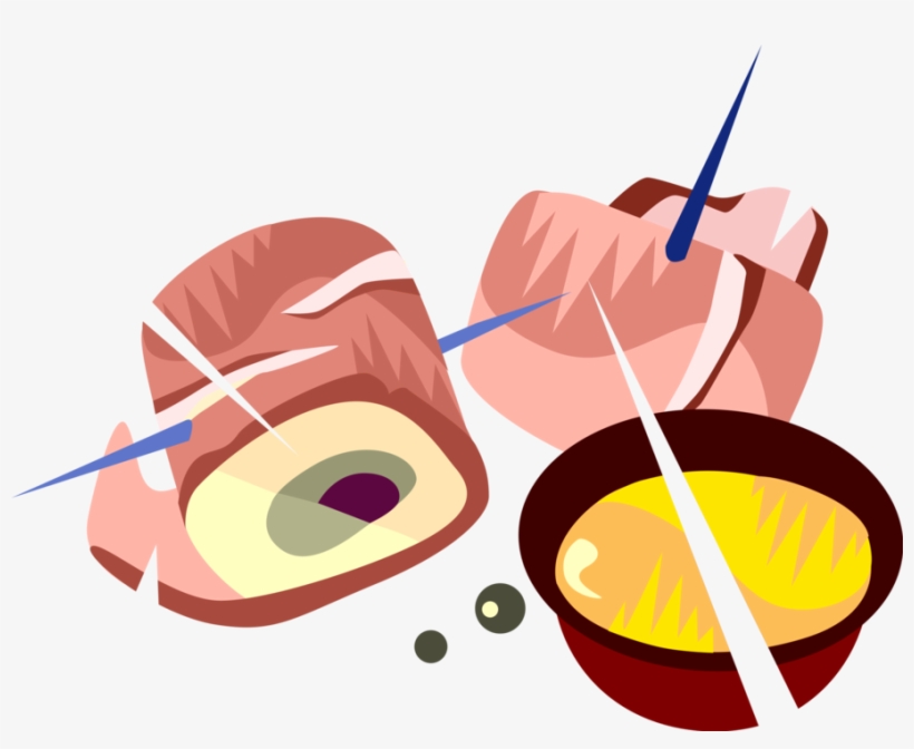 Vector Illustration Of Hors D'oeuvres Canapé Rolled, transparent png download