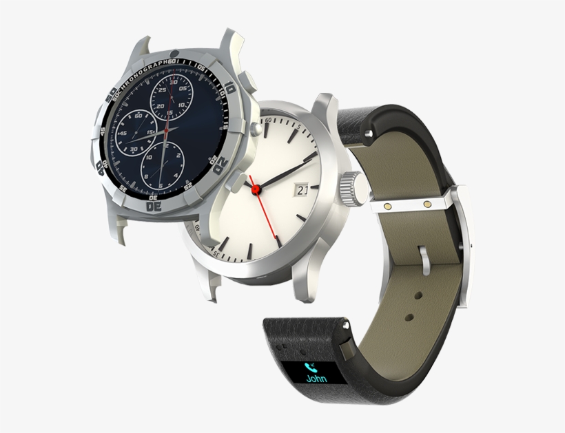 Connected Watch Strap Designed To Attach To Any Watch - Bracelet Connecté Pour Montre Classique, transparent png download