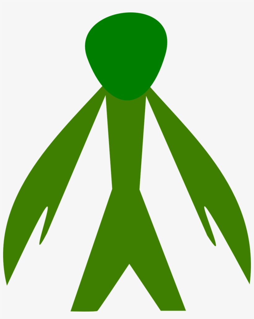 Green Alien Long Arms - Vector Graphics, transparent png download