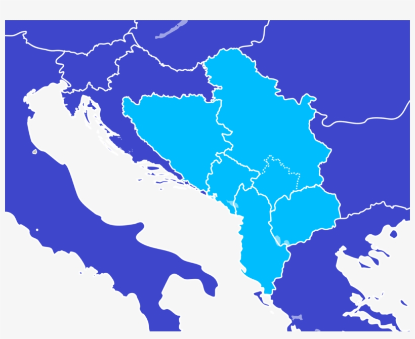 Serbia Map By Wikimedia Commons - Eu Candidates, transparent png download