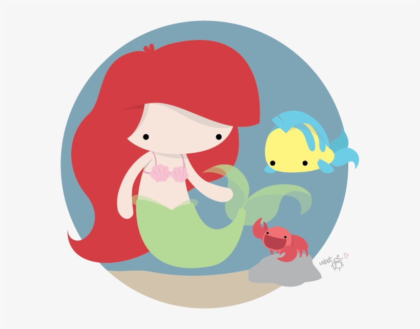 Ariel And Friends Picked By The Friday Rejoicer - Cute Mermaid, transparent png download