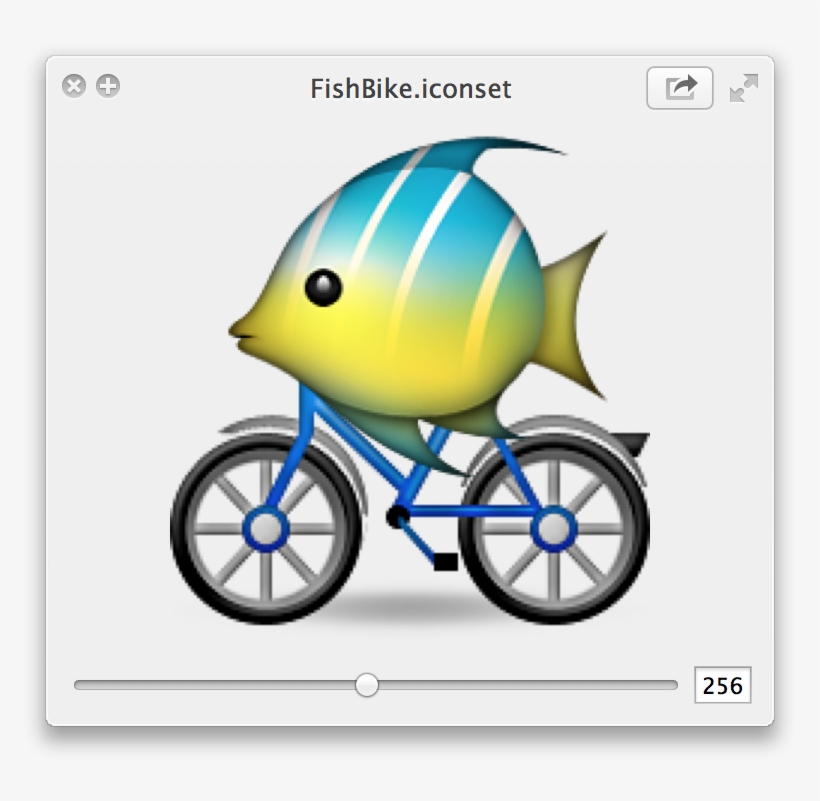 Figure 2-3 Previewing Icons In The Quicklook Window - Whatsapp Emoji Bicycle, transparent png download
