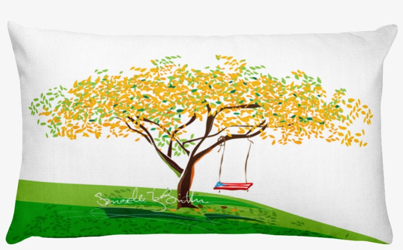 Rectangular Pillow Flamboyán Amarillo Bandera Puerto - Royal Poinciana, transparent png download