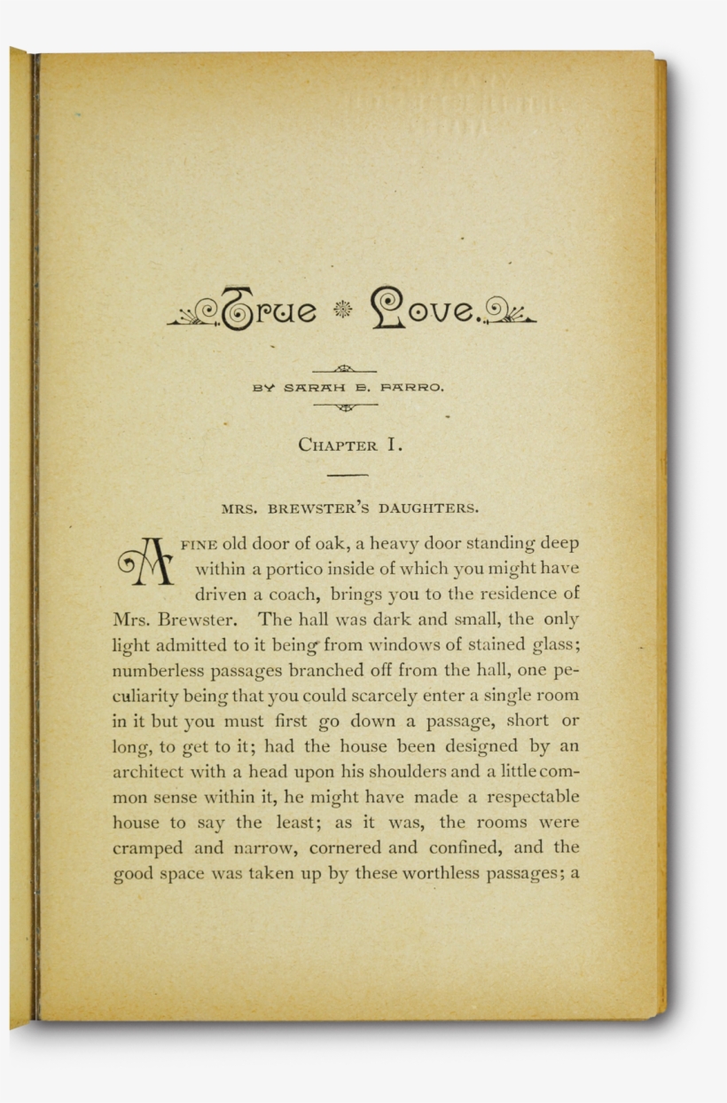 True Love Book Page Sarah E - University Of Massachusetts Amherst, transparent png download