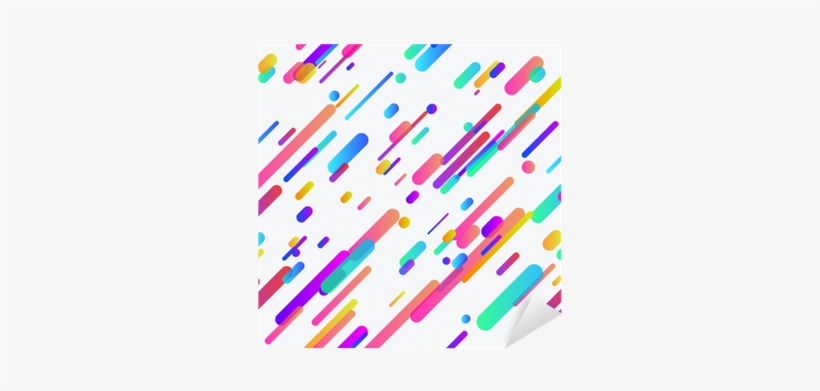 Trendy Colorful Neon Lines Seamless Background Template - Plagaty Vzory, transparent png download