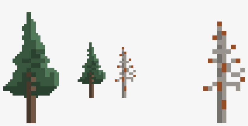 Living Burnt - Burnt Trees Pixel Art, transparent png download