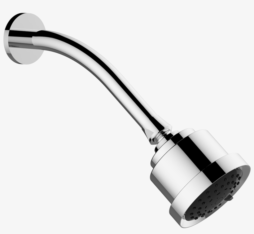 Cylindrical Shower Head With Arm And Round Flange Santec Shower Heads