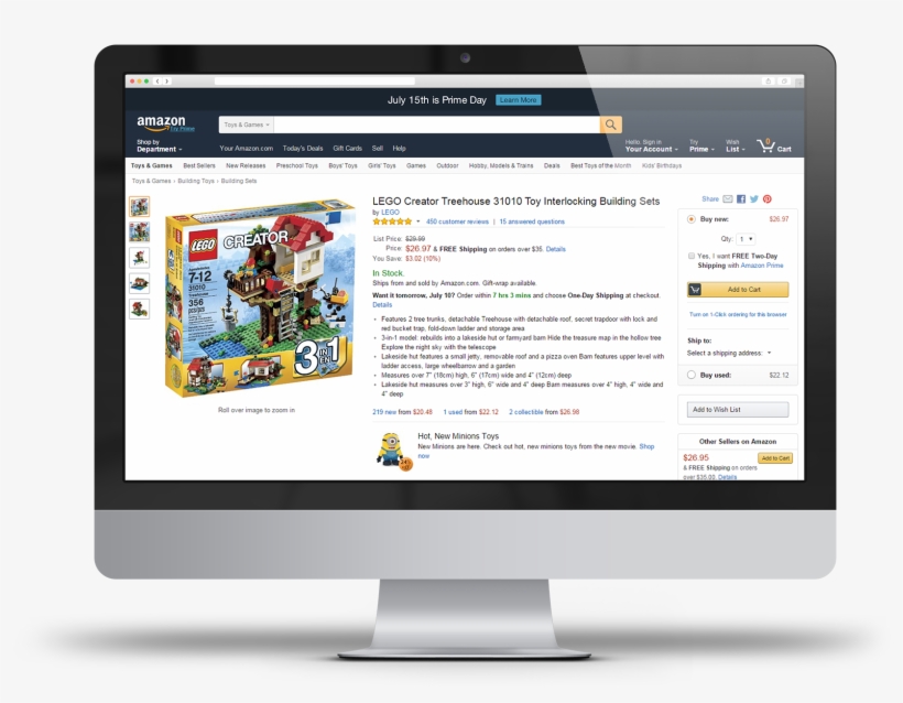 Amazon Optimization - Lego Creator Buildings Tree House 3-in-one, transparent png download