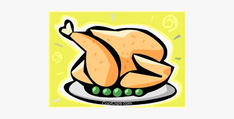 Roast Chicken Royalty Free Vector Clip Art Illustration - Pollo Arrosto Clipart, transparent png download