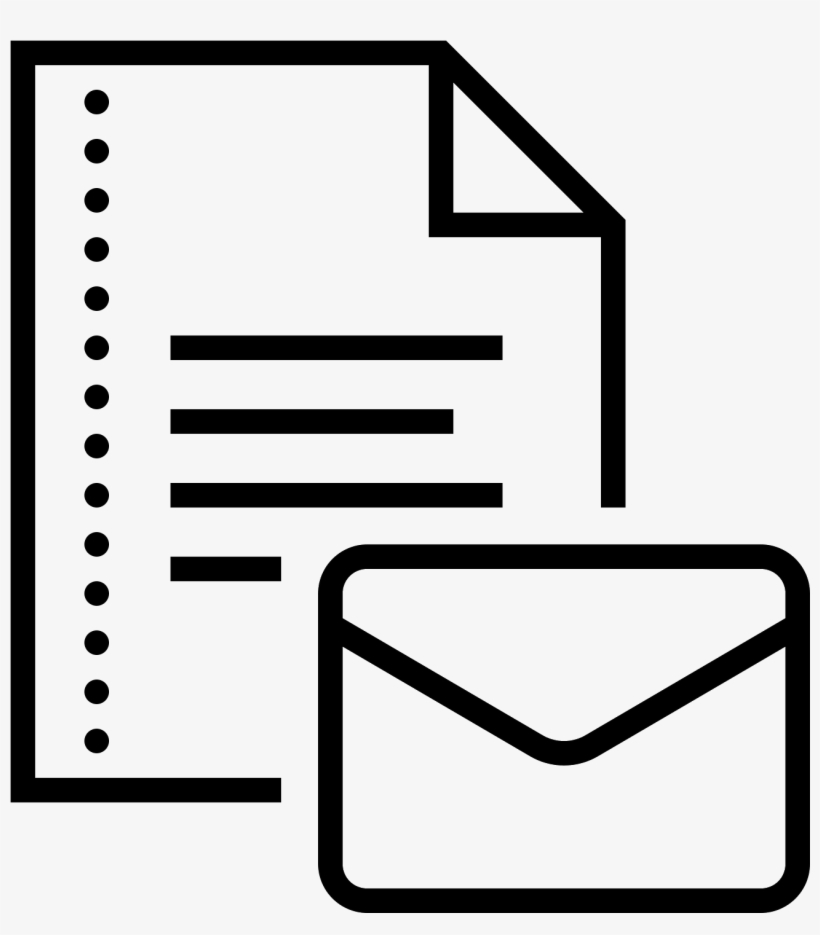 Documento Por Correo Electrónico Icon - Email Document Icon, transparent png download