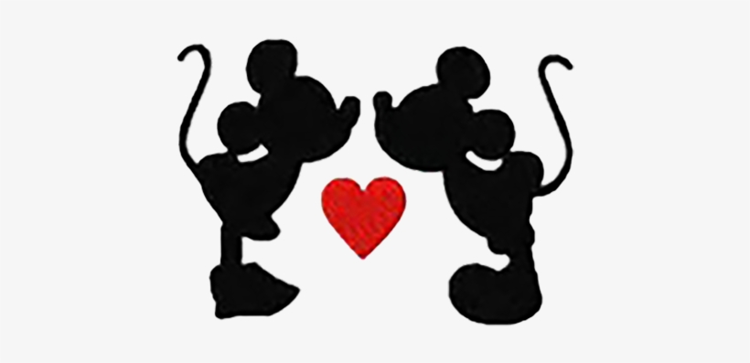 Mickey And Minnie Love Decal - Mickey And Minnie Pumpkin Template, transparent png download