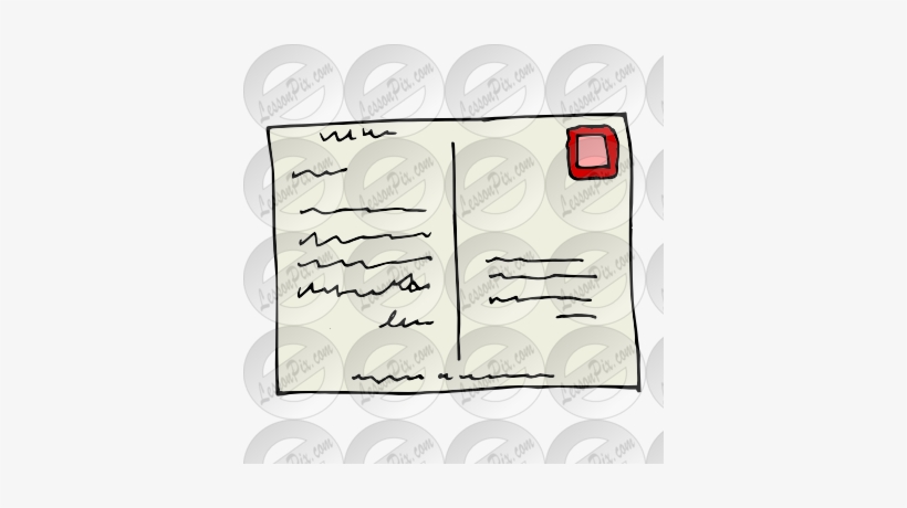 Postcard Clipart Art - Pos Card Clipart, transparent png download