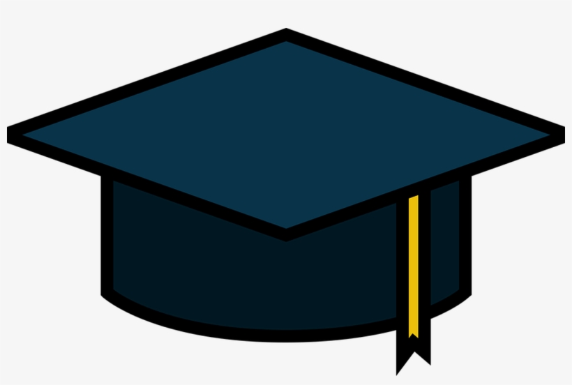 Icon Graduation Education Free Vector Graphic On Pixabay - Mũ Tốt Nghiệp Vector, transparent png download