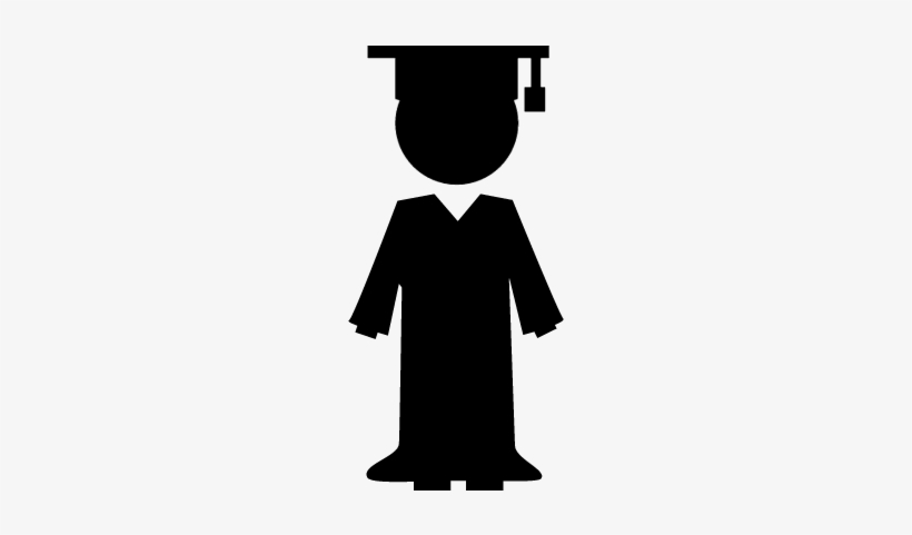 Graduate Vector - Graduate Silhouette Clipart, transparent png download