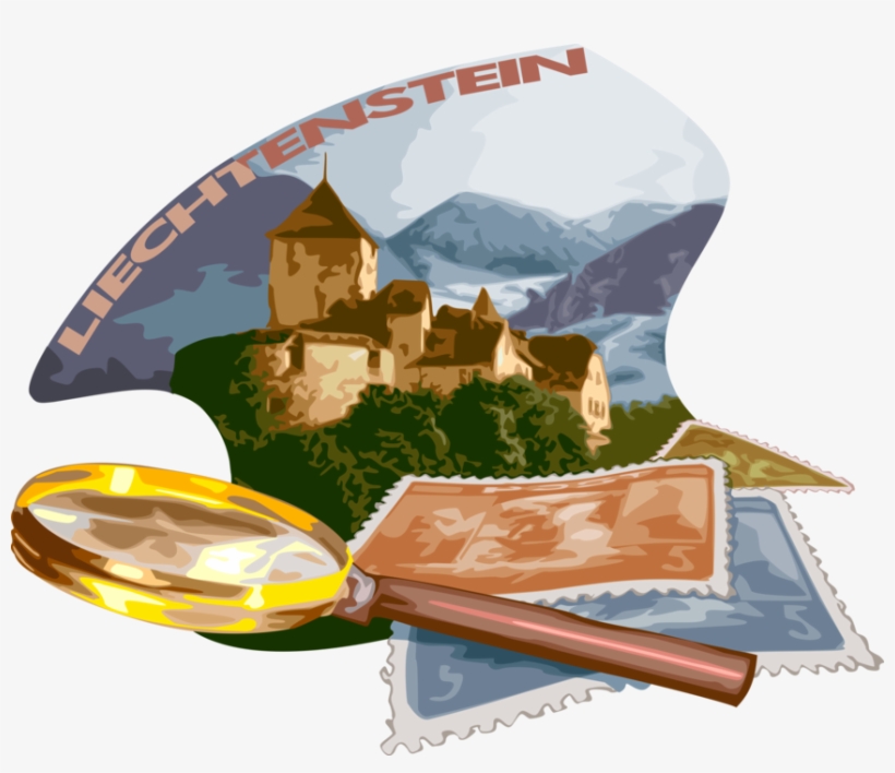 Vector Illustration Of Liechtenstein Postage Stamp, transparent png download