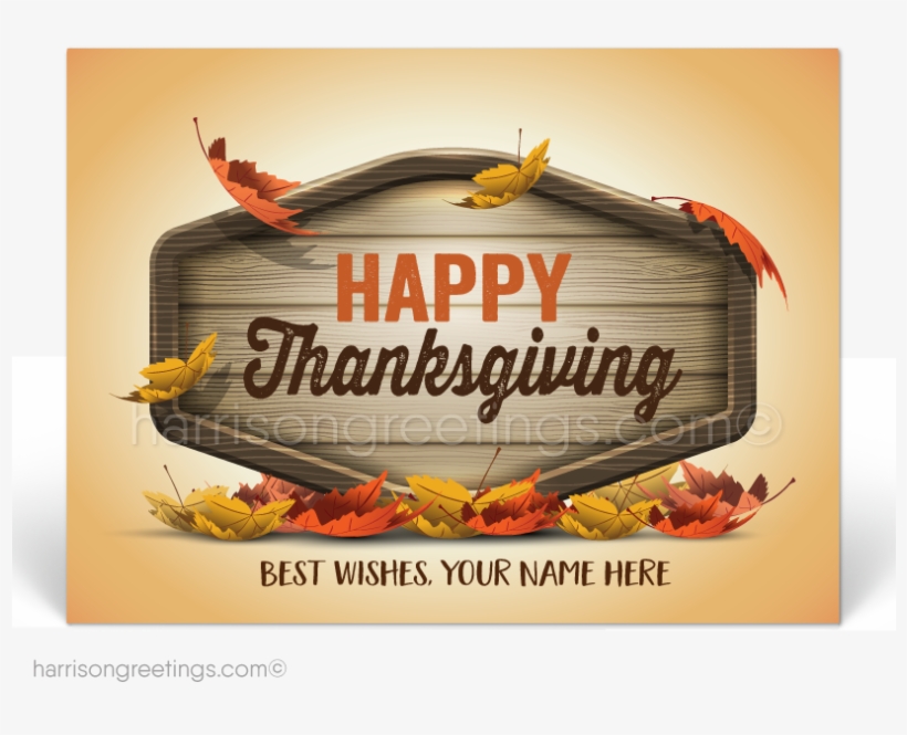 Traditional Rustic Thanksgiving Postcards - Falls Festival, transparent png download