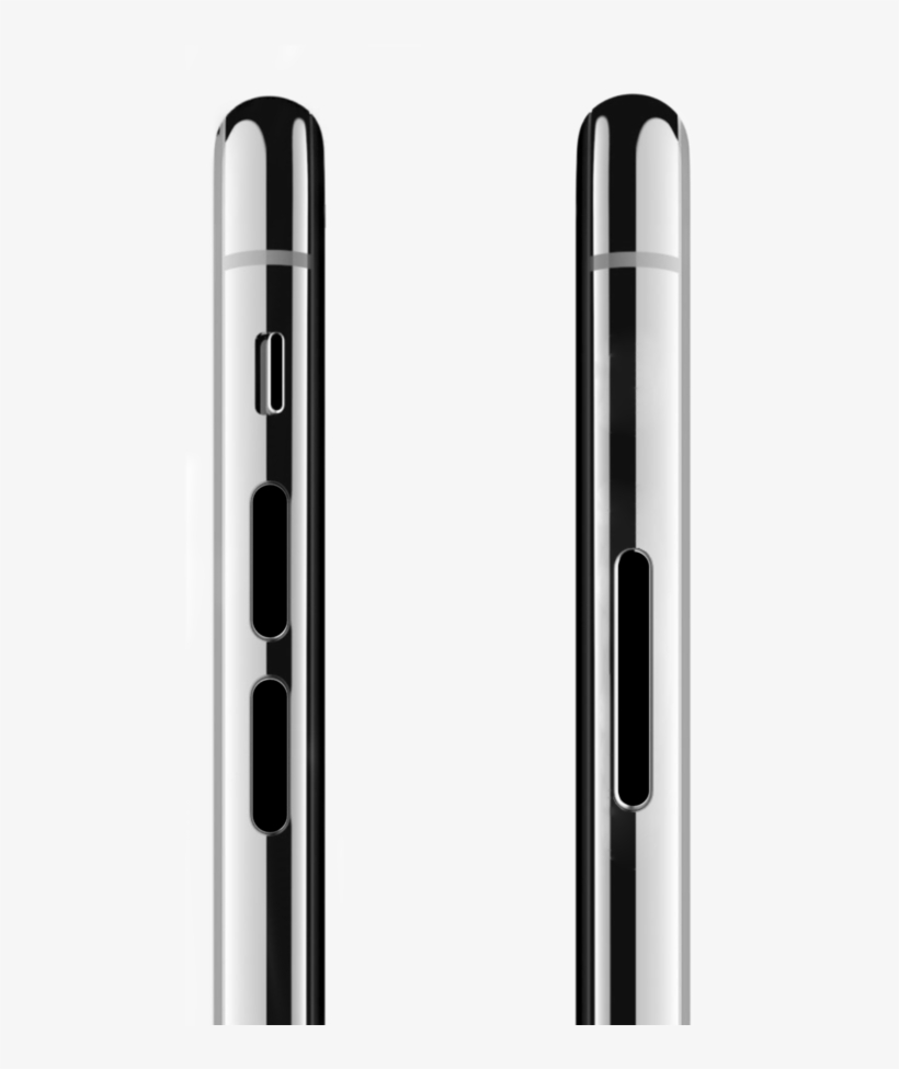 Phonedots™ For Iphone X Black - Iphone X Volume Button, transparent png download