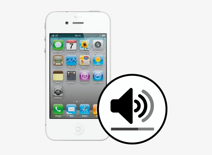 Iphone 4 Volume Button Repair - Iphone 4, transparent png download