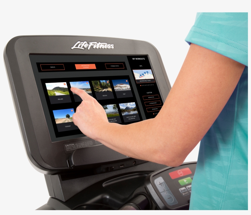 Discover Se3 Console Treadmill Lefthand Interactivecourses - Life Fitness, transparent png download