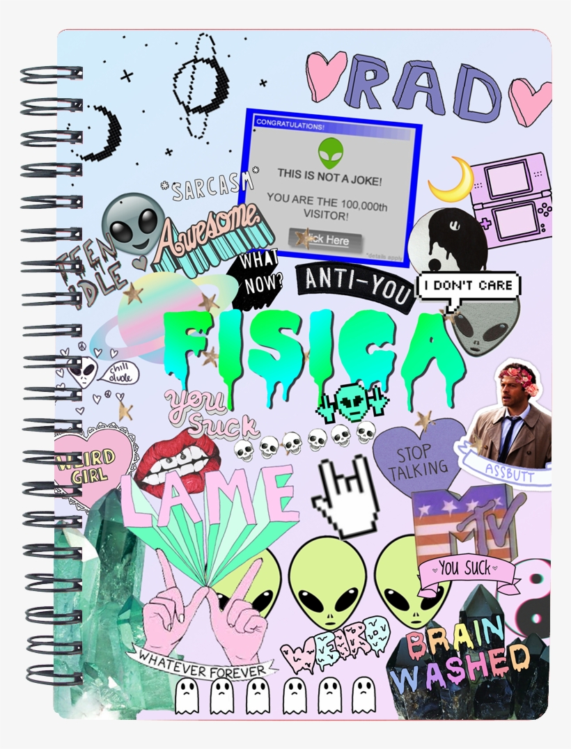 Decora Tus Cuadernos Estilo Tumblr - Notebook, transparent png download