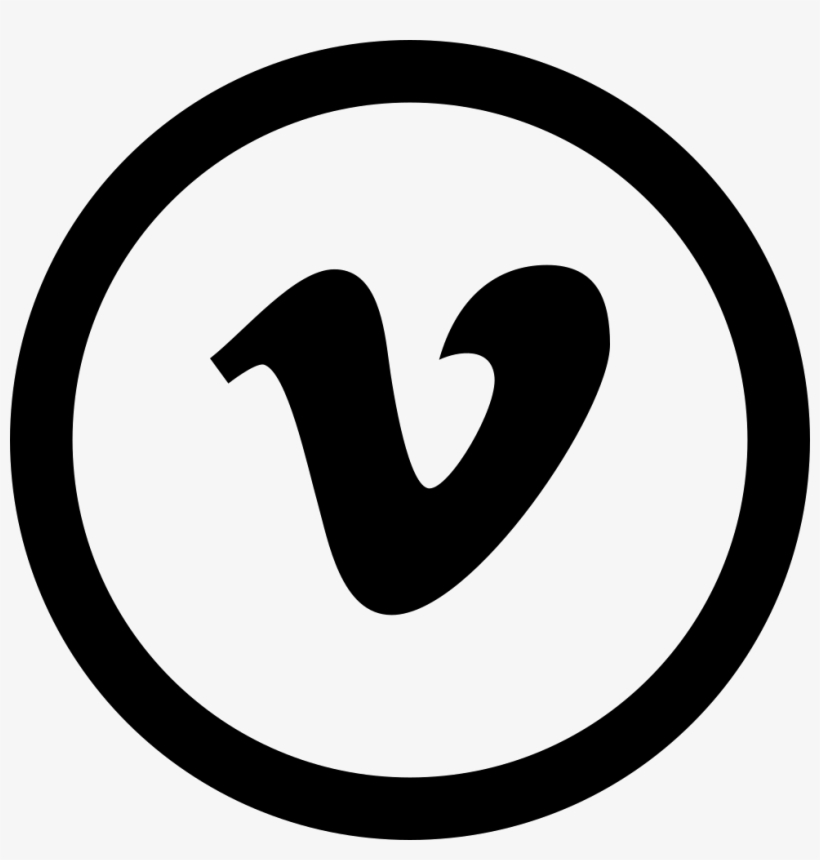 Social Vimeo Circular Button - Number 1 With Circle Around, transparent png download