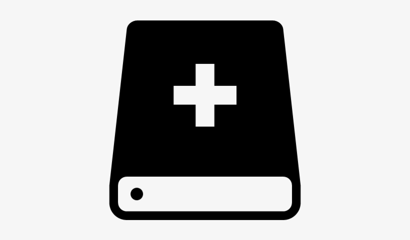Bible With Cross Symbol Variant Vector - Disco Duro Vector, transparent png download