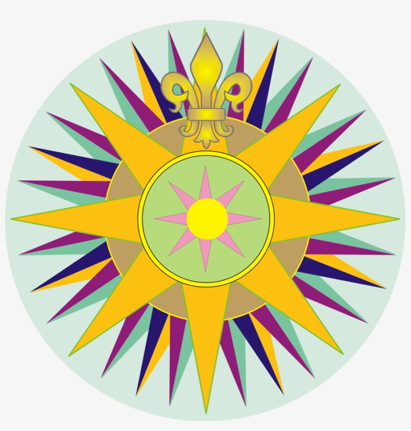 How To Set Use Compass Clipart - Fleur De Lis Compass Necklace Pendant (pd0175), transparent png download