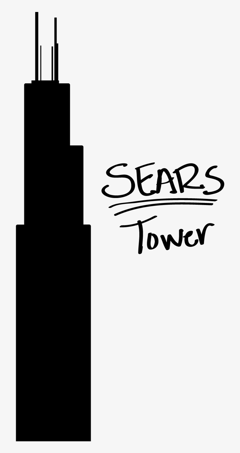 Once The Buildings Were Finished, They Were The Tallest - Sears Tower Illustration, transparent png download