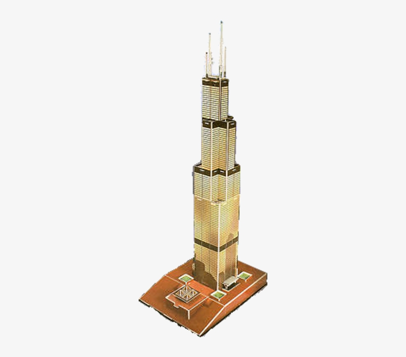 Formerly Known As Sears Tower - 3d Puzzle, transparent png download