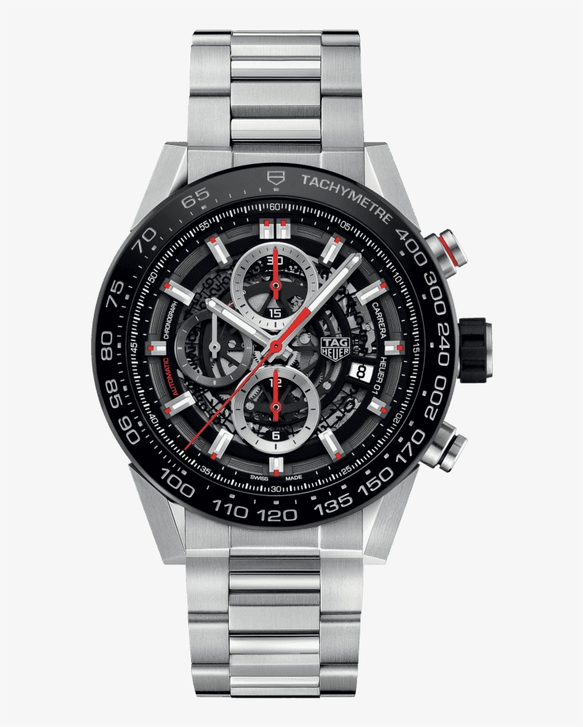 Tag Heuer Carrera Calibre Heuer 01 Chronograph 100 - Tag Heuer Carrera Car2a1w.ba0703, transparent png download