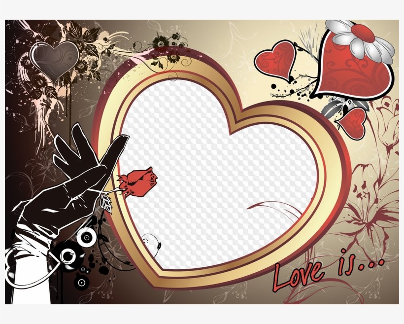 Heart And Rose - Sticker Albums: Blank Sticker Book, 8 X 10, 64 Pages, transparent png download
