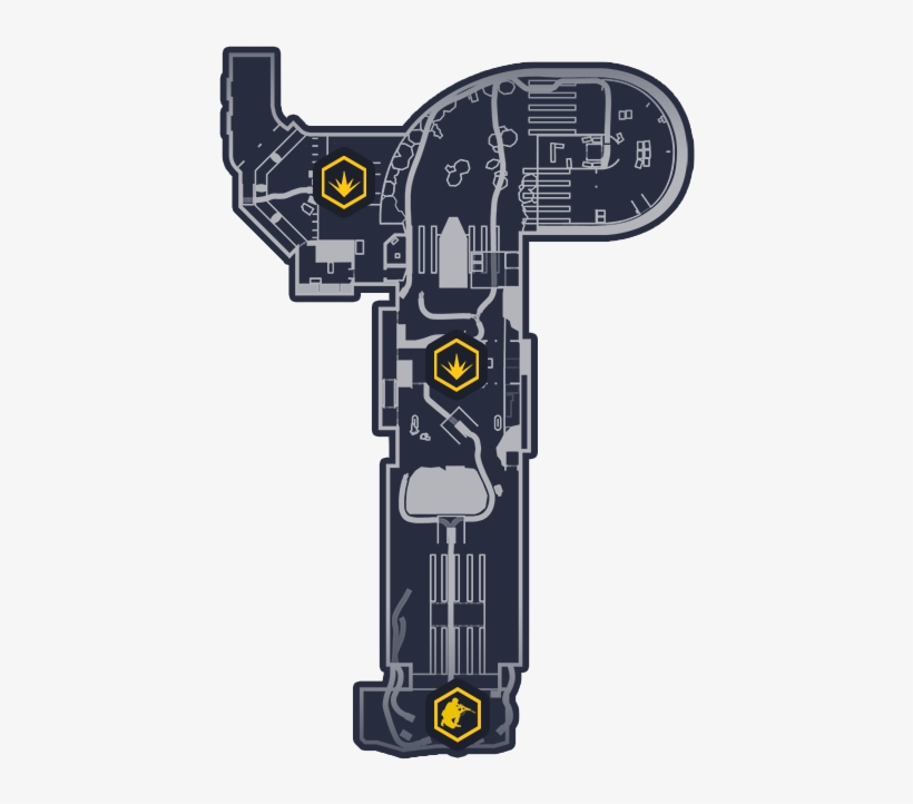Map With Objectives - Dirty Bomb Underground Map, transparent png download