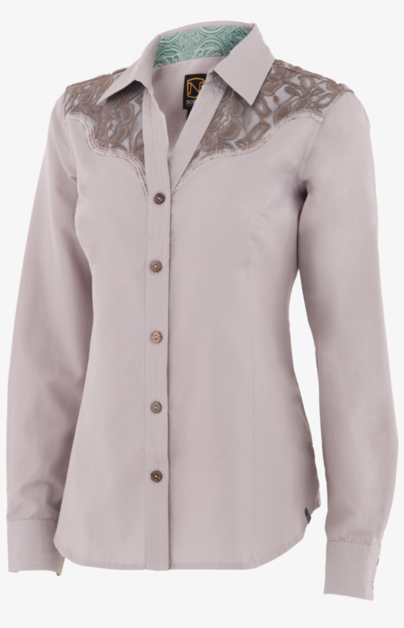 Noble Outfitters Bluegrass Lace Blouse - Button, transparent png download
