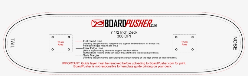 Design Tips & Templates - Skateboard Template Vector, transparent png download