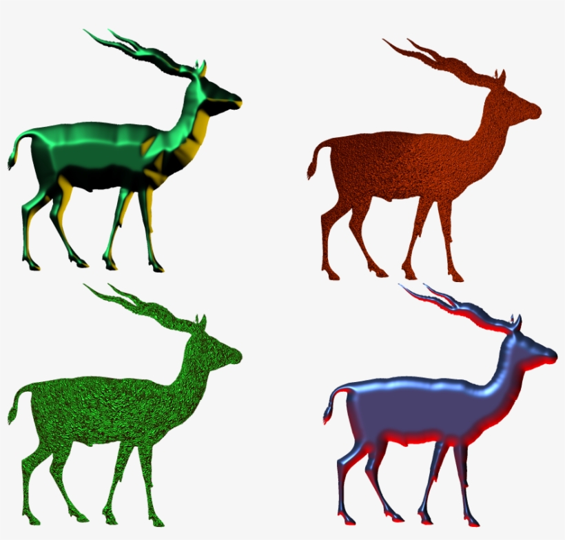 Antelope 3d Picture,antelope Png,impala Png - Deer, transparent png download