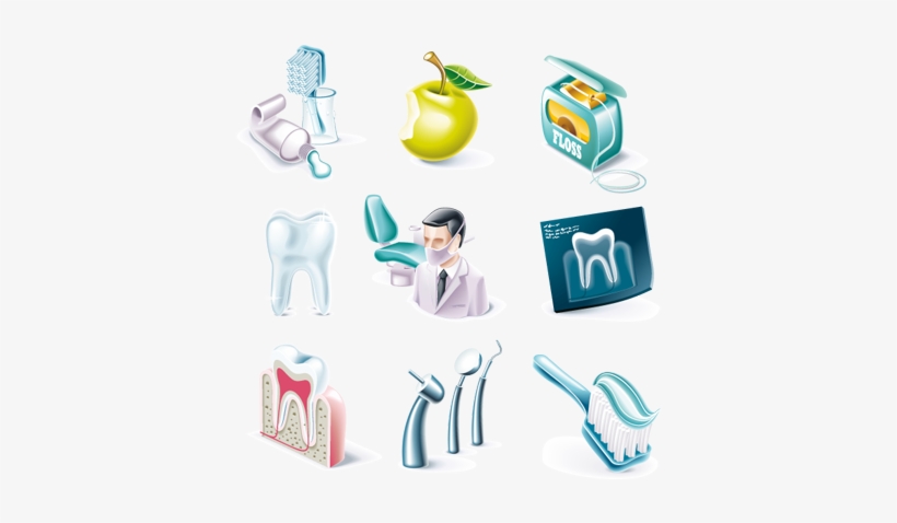 Free Dental Icon Packet - Dental Vector, transparent png download